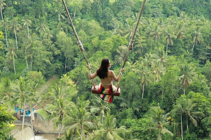 جولات أوبود الخاصة مع تجربة Jungle Swing - شاملة كليًا