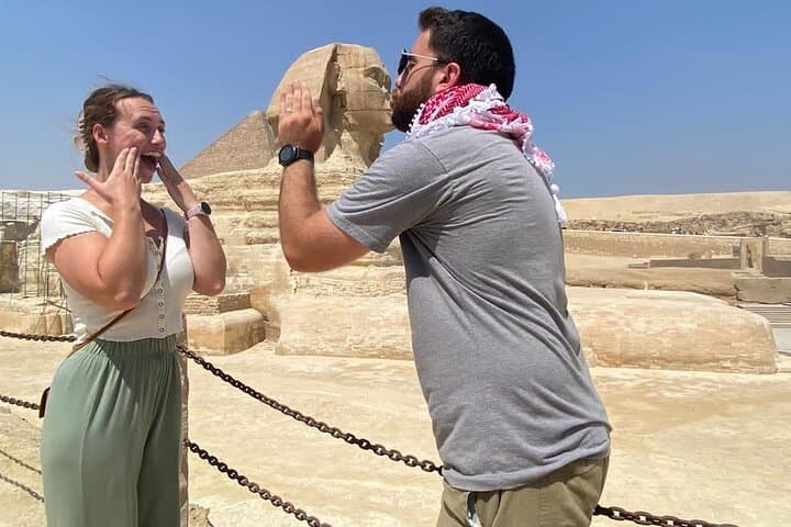 أهرامات الجيزة الشاملة، أبو الهول، الجمل، الغداء، داخل الهرم