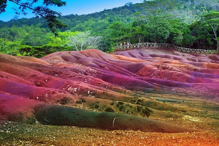 Seven colors earth of Chamarel